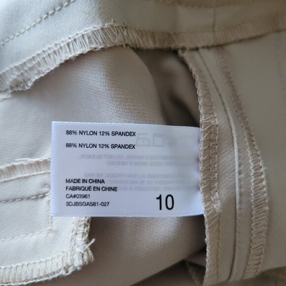 Alfred Sung Crop Stretch Pant Pull On Dress Pant Size 10 - Picture 8 of 11